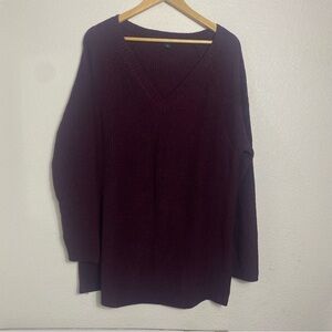 Torrid Ribbed Pullover Raglan Sleeve Burgundy  Sweater Size:2(2XL)